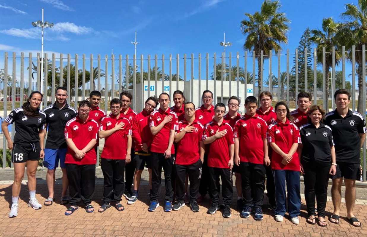 El CD San Ginés y Adapei fue subcampeón en el Nacional de natación. Foto: Asprona Albacete.