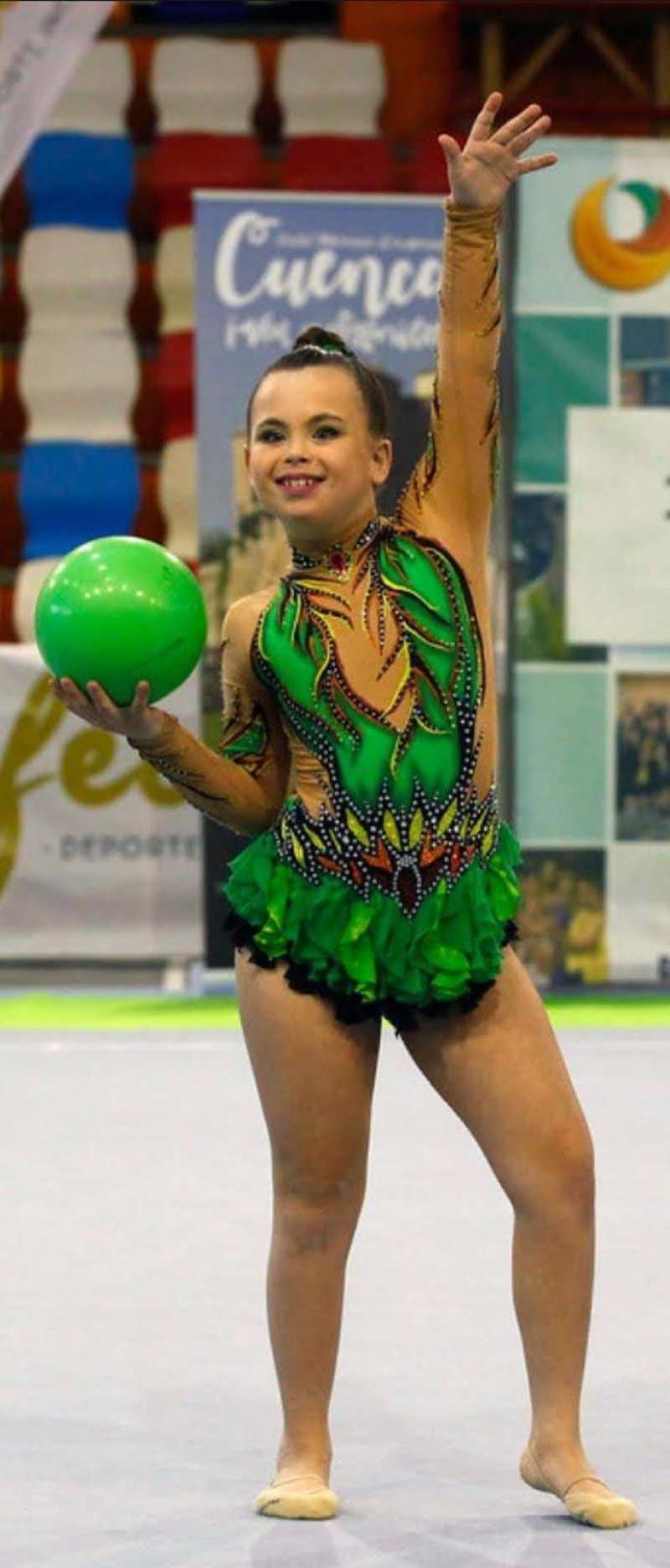 Sara Bermejo empezó a hacer este deporte a los cuatro años porque le gustaba bailar.