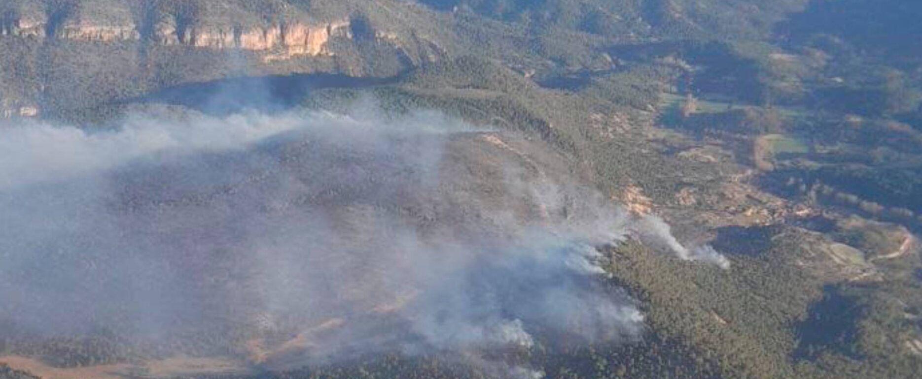 Incendio en Ocentejo (Guadalajara). Fuente: Plan Infocam.