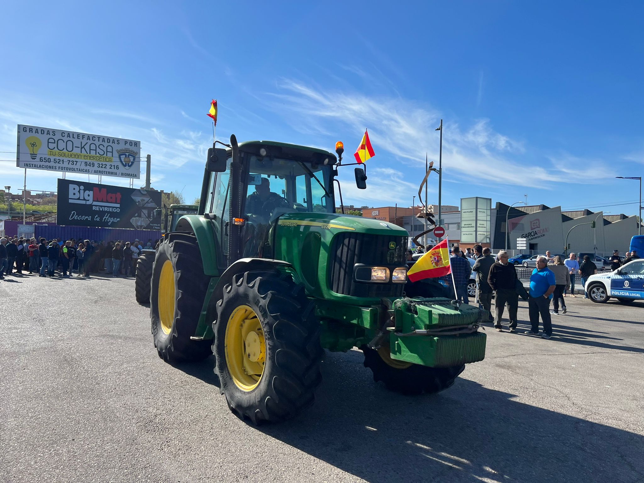 Manifestación de agricultores y ganaderos de Guadalajara