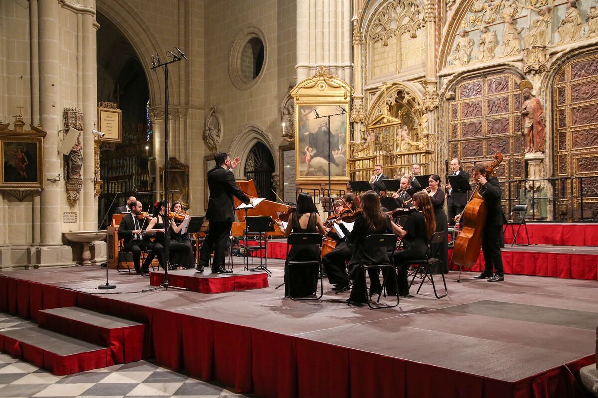 Concierto de Javier Ulises Illán y Nereydas, en la Catedral de Toledo.