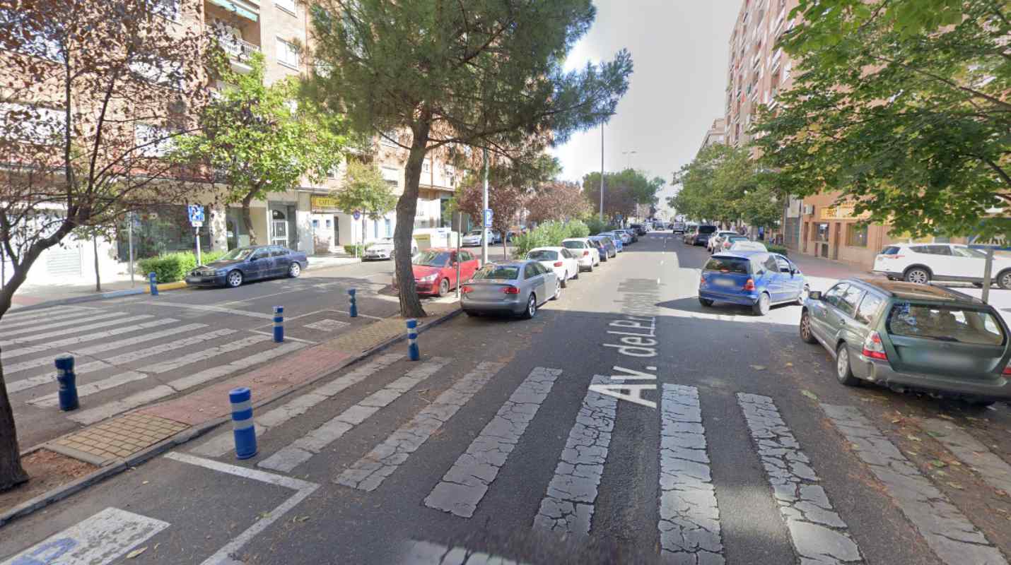 Avenida Principe Felipe, en Talavera, no exactamente el punto del atropello.