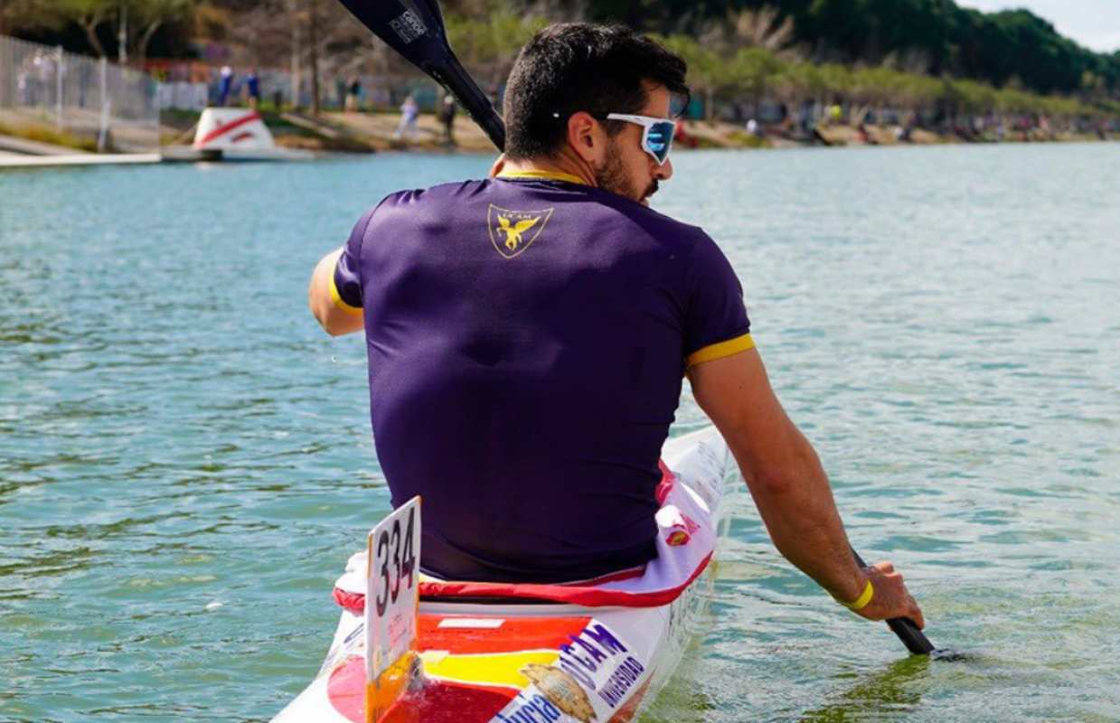 Paco Cubelos, el día que se proclamò campeón de España en K1 5000. Foto: RFEP.