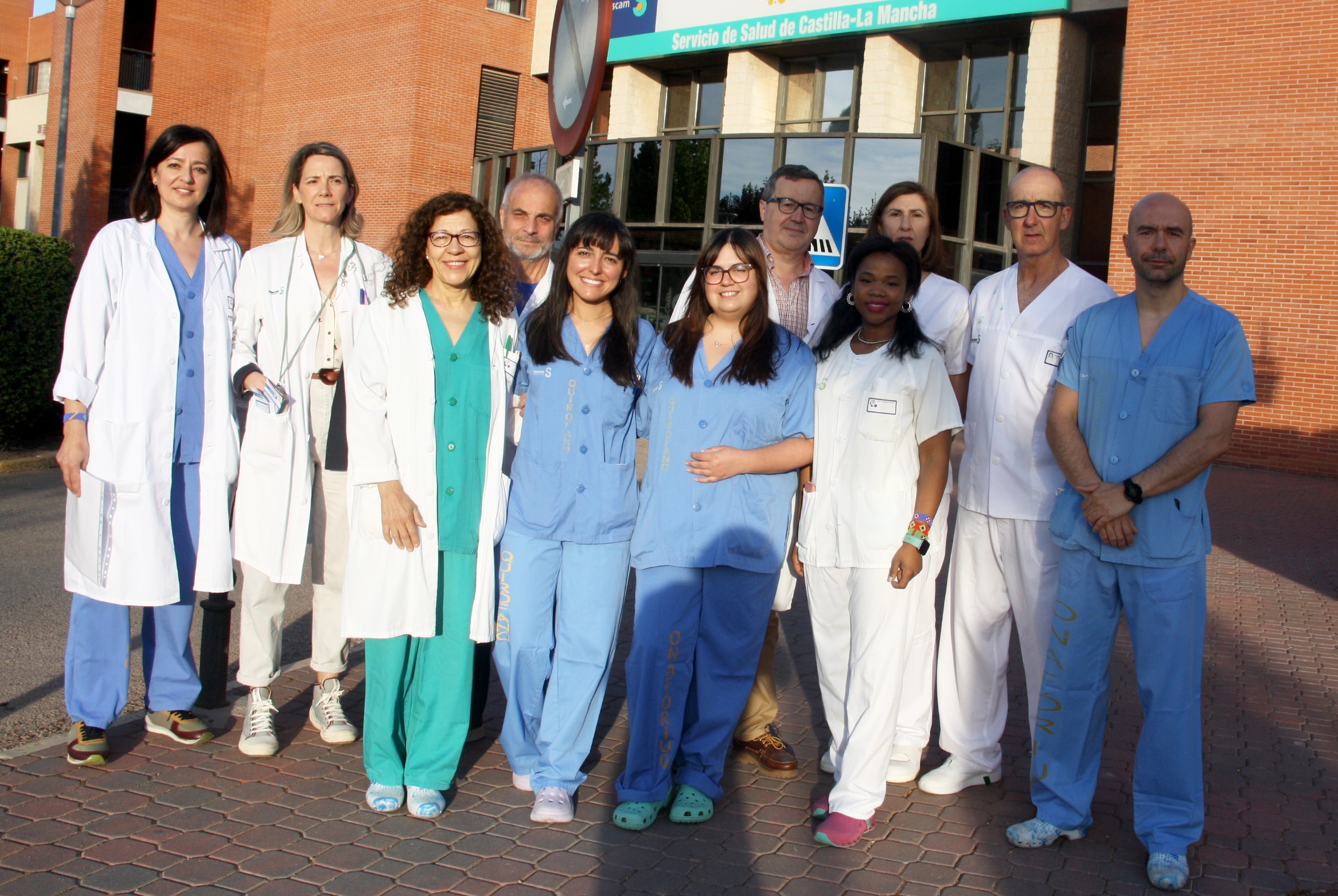 Equipo de sanitarios del hospital Mancha Centro, en Alcázar de San Juan, autores de la nueva donación de órganos en asistolia controlada.