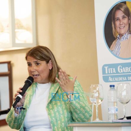 Tita García Élez, alcaldesa de Talavera, en el "Espacio Reservado" de ENCLM. Foto: Rebeca Arango.