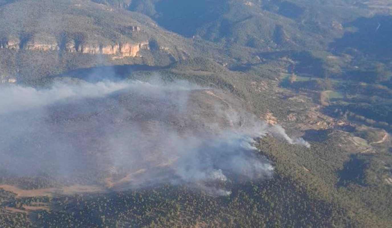 Incendio de Ocentejo. Foto: Plan Infocam.