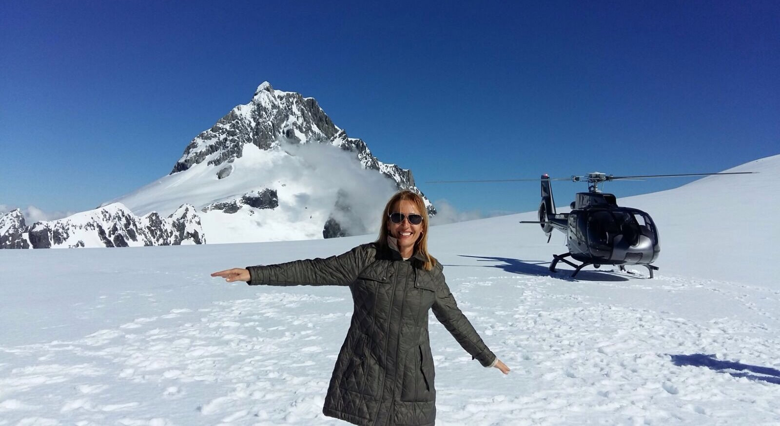 "En las cumbres de Nueva Zelanda. Un viaje a las antípodas, el lugar más alejado de España al que he viajado".