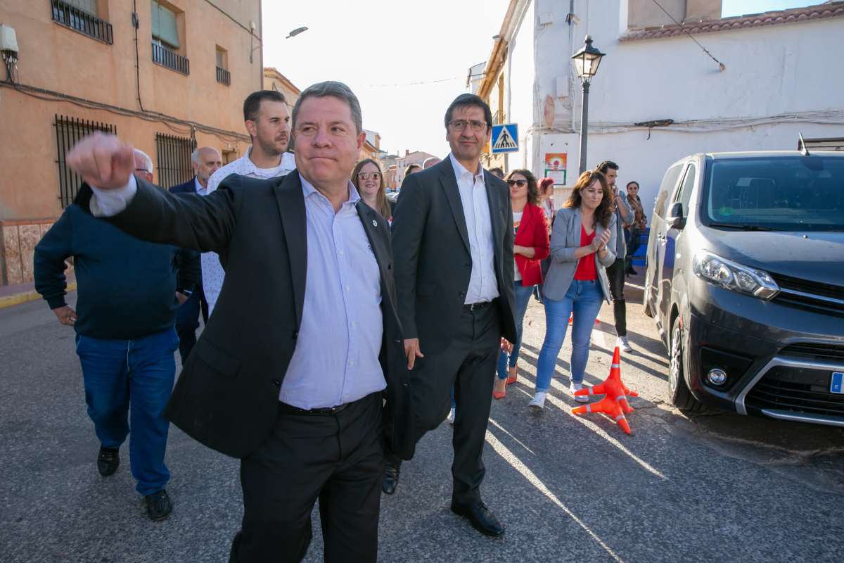 Page, durante su visita a Montiel (Ciudad Real).