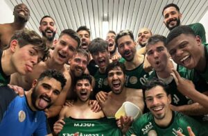 La alegría de los jugadores del Rebi Cuenca. Foto: Rebi Cuenca.