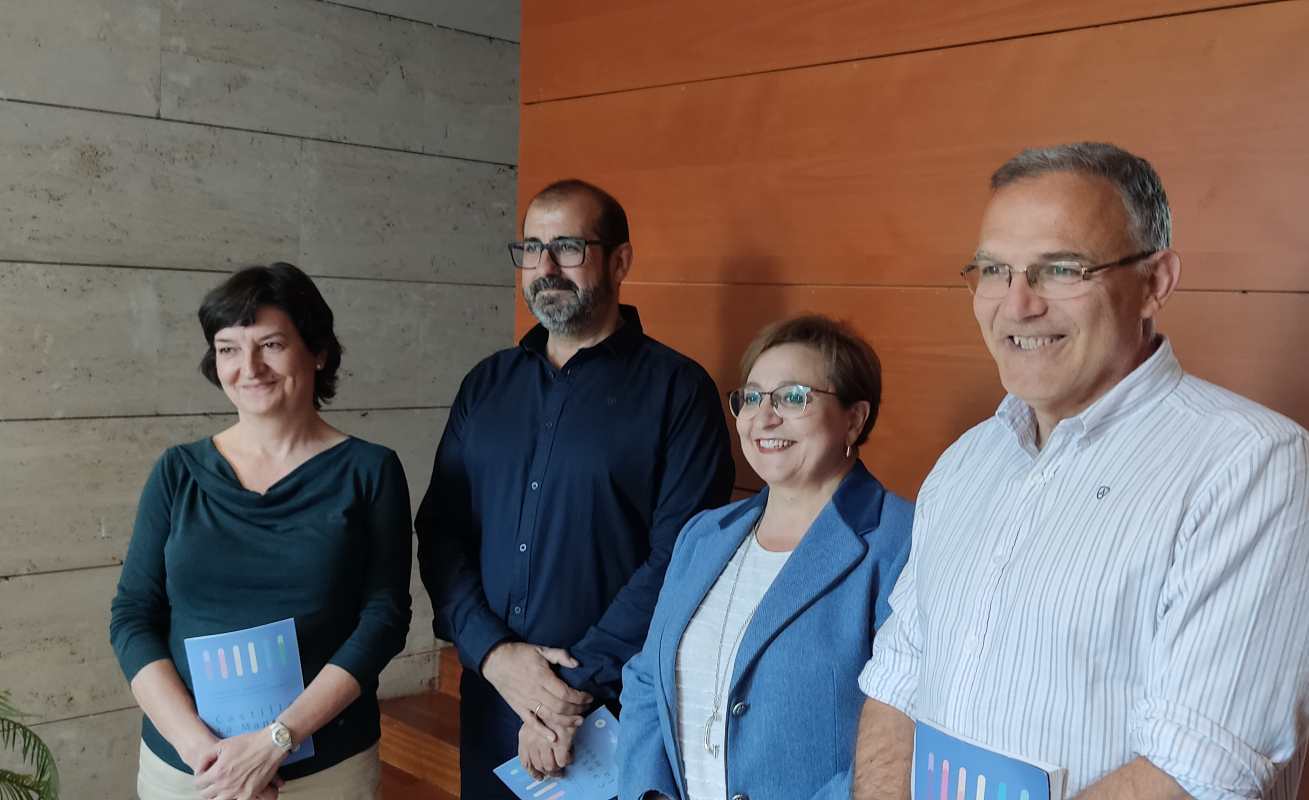 De izquierda a derecha: Emiliana Tapia, Manuel Lorenzo, Guadalupe Martín y Carlos Mediano. Foto: ENCLM.