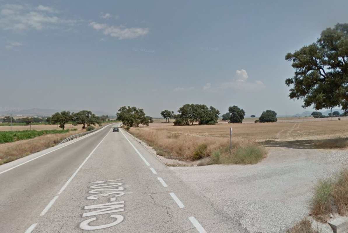 Otro accidente mortal de moto este fin de semana, esta vez en la CM-3201, en el término de Bonete. Foto: Google Maps.