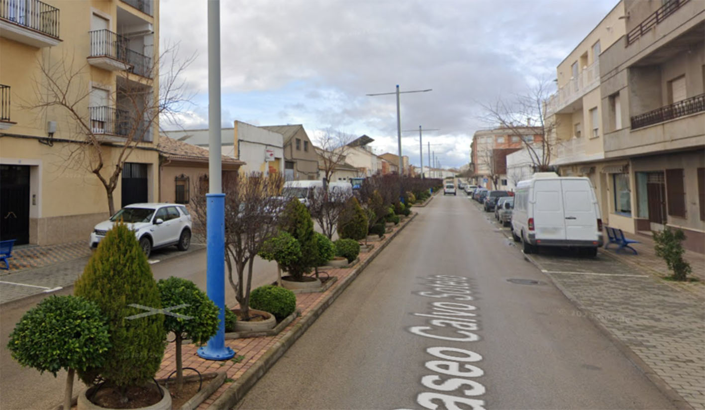 Paseo Calvo Sotelo, en Socuéllamos. Foto: Google Maps.