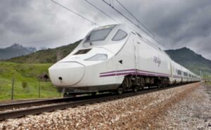 Imagen de un tren AVE
