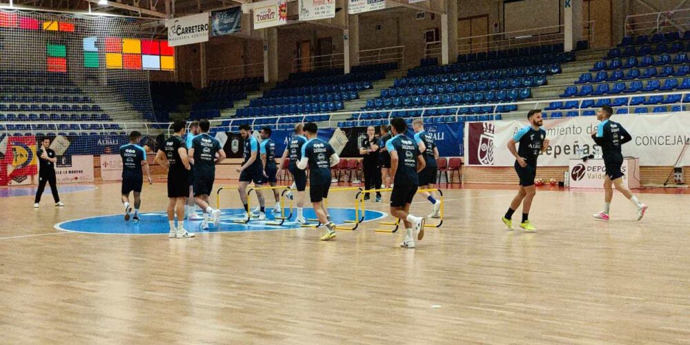 Primer entrenamiento de la semana del Viña Albali Valdepeñas. Foto: Viña Albali Valdepeñas.