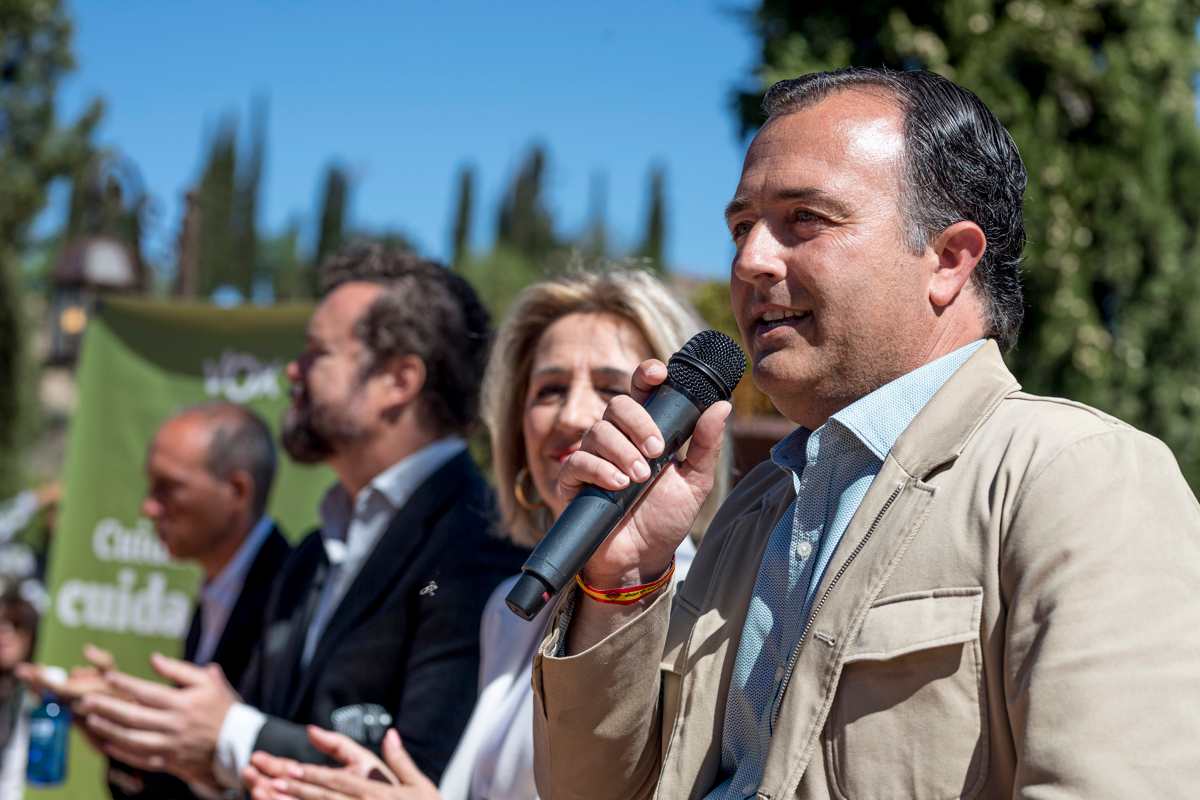 David Moreno, candidato de Vox a la Presidencia de CLM. Foto: EFE/Ismael Serrano.