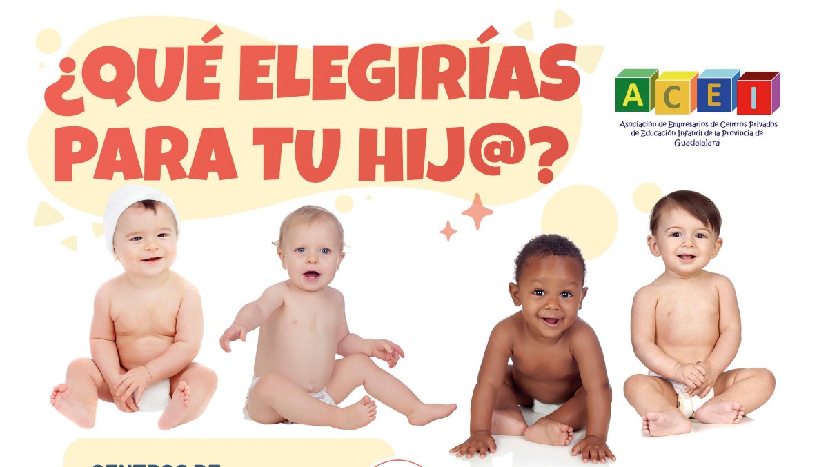 Cartel de centros infantiles