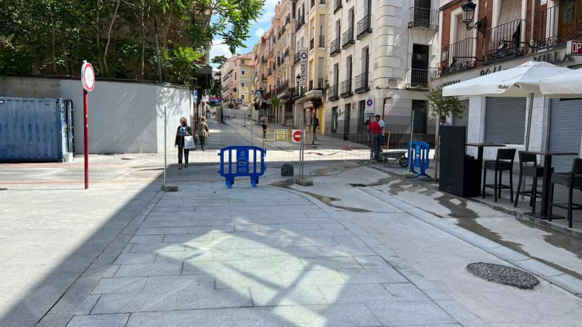 Obras en calle Miguel Fluiters en Guadalajara