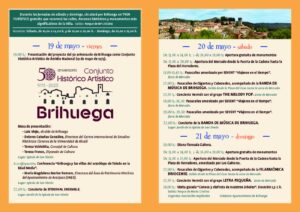 Programación de Brihuega en el Día del Turista