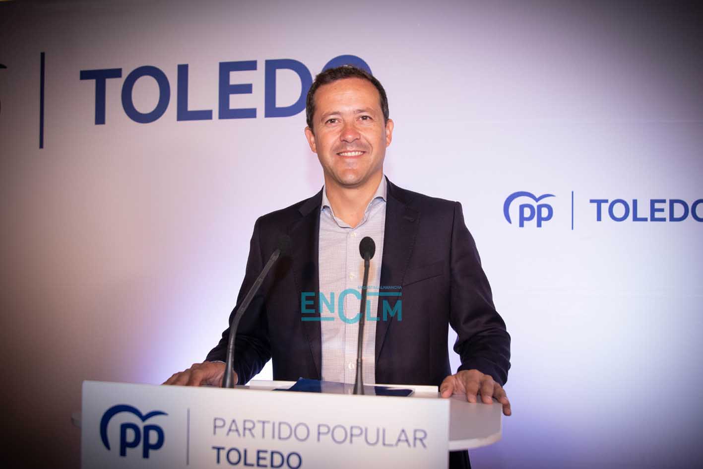 El candidato del PP a la Alcaldía de Toledo, Carlos Velázquez. Foto: Diego Langreo Serrano.