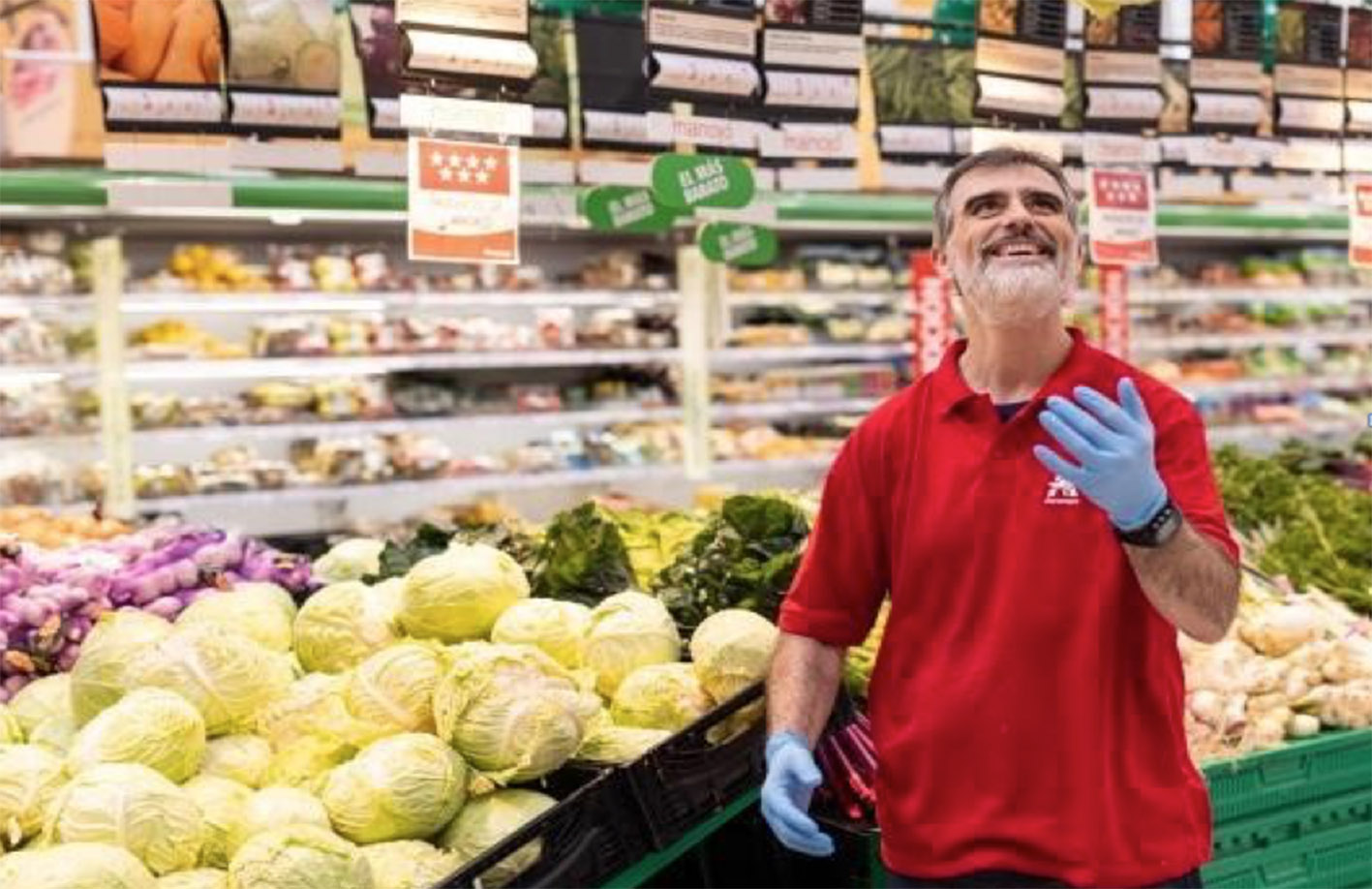 Interior de un supermercado de Alcampo.