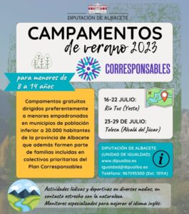 Los 'Campamentos de Verano Corresponsables' de la Diputación de Albacete.