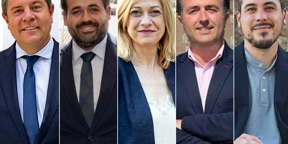 Emiliano García-Page (PSOE), Paco Núñez (PP), Carmen Picazo (Ciudadanos), David Moreno (Vox) y José Luis García Gascón ( Unidas Podemos).