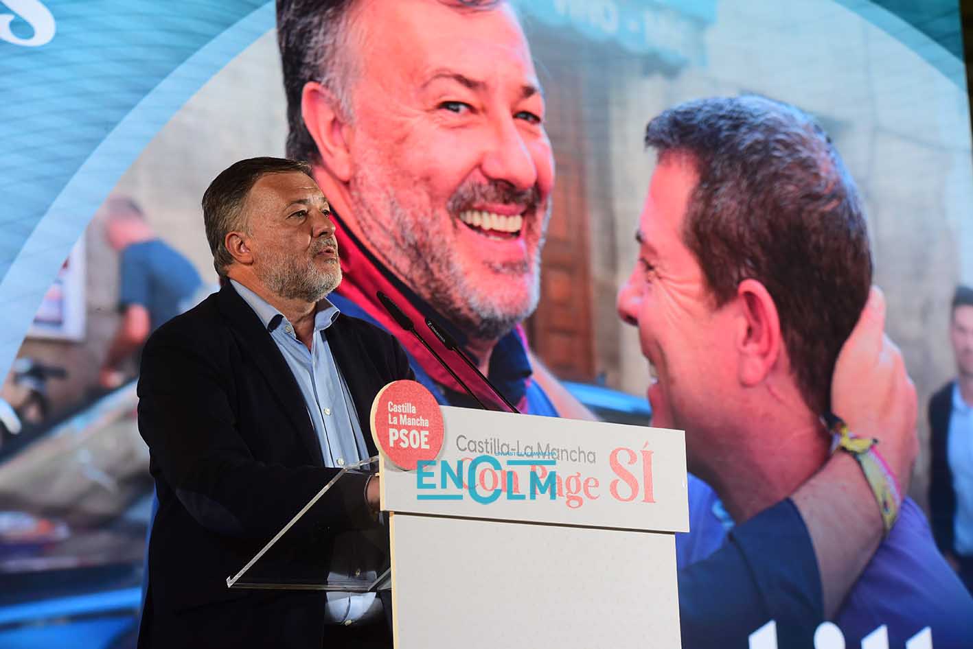 Darío Dolz, durante el mitin de cierre de campaña del PSOE en Cuenca