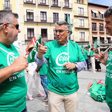 En la foto, concentración de funcionarios de Justicia en Toledo en 2023.