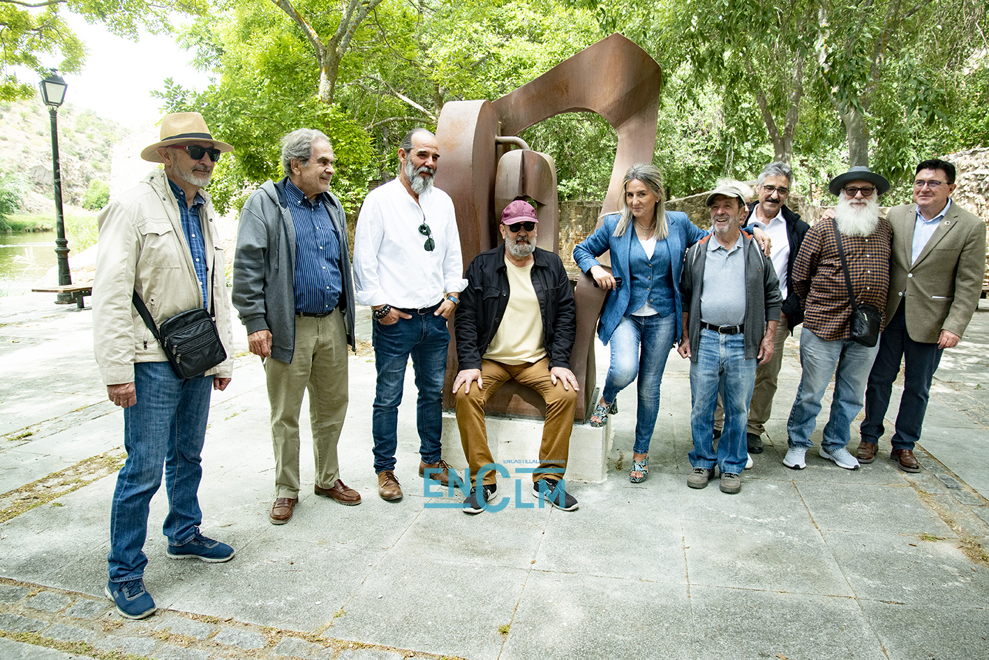 Tolón, en la senda ecológica con artistas toledanos. Foto: Rebeca Arango.