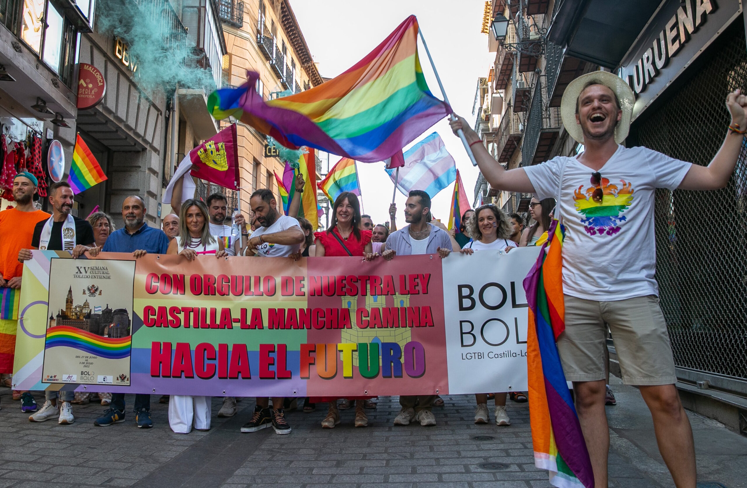 Imagen de archivo de una marcha en favor del movimiento LGTBI.