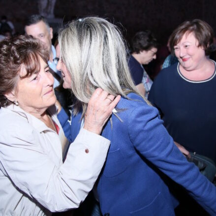"Con mi madre y mi referente, Antonia, en el cierre de la campaña de 2019. Me deseó suerte".