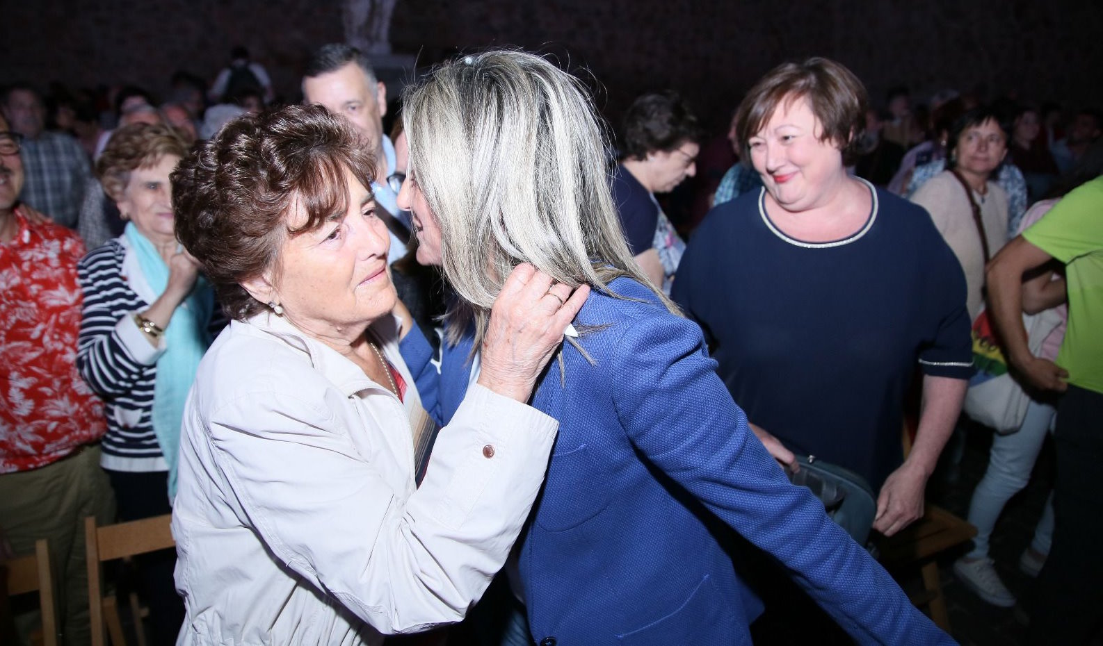 "Con mi madre y mi referente, Antonia, en el cierre de la campaña de 2019. Me deseó suerte".