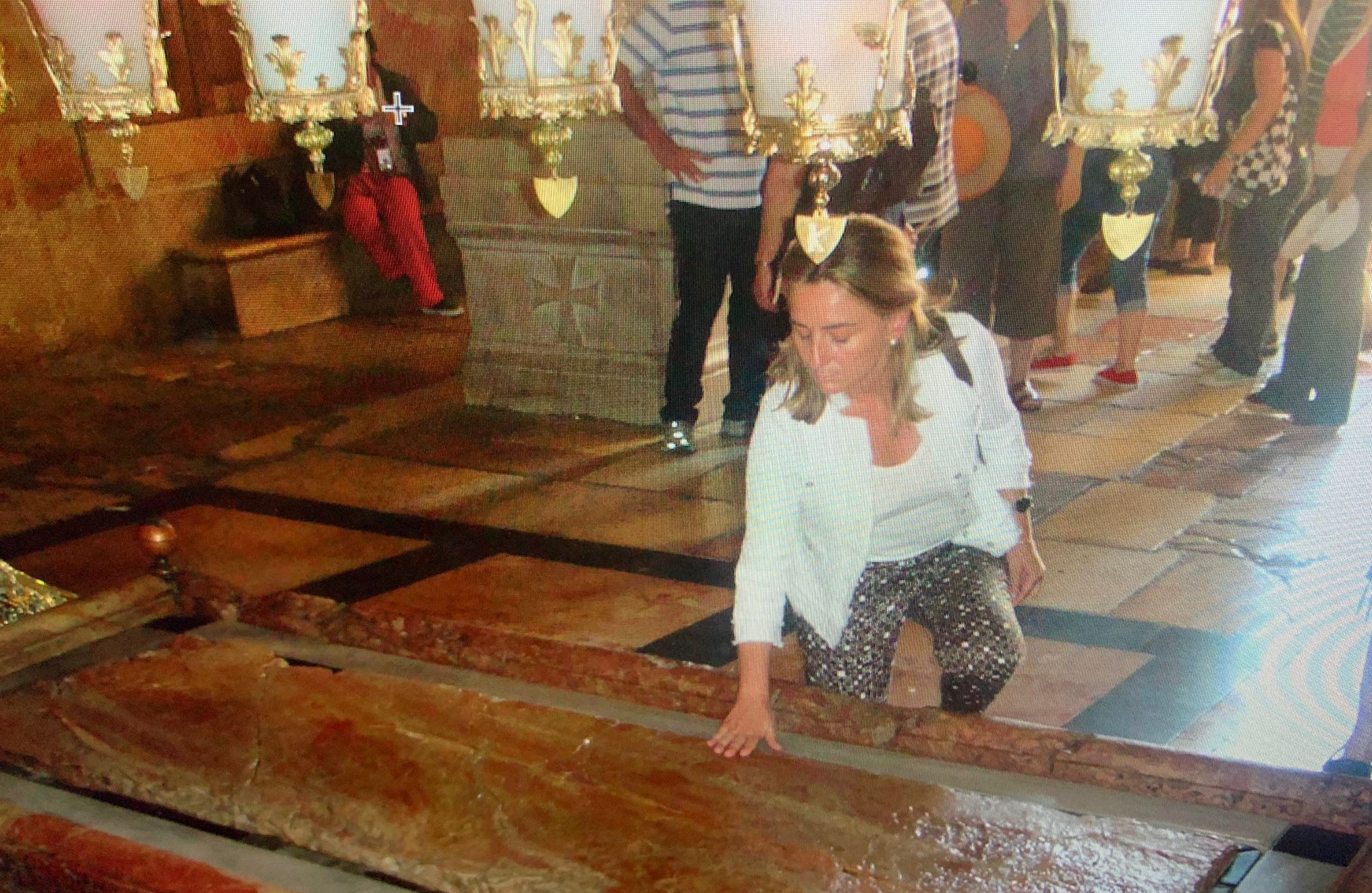 En Jerusalén, en el Santo Sepulcro.