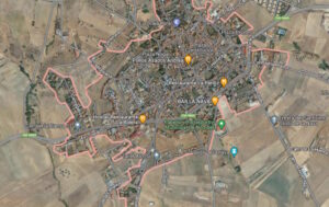 Vista aérea de Nombela (Toledo).