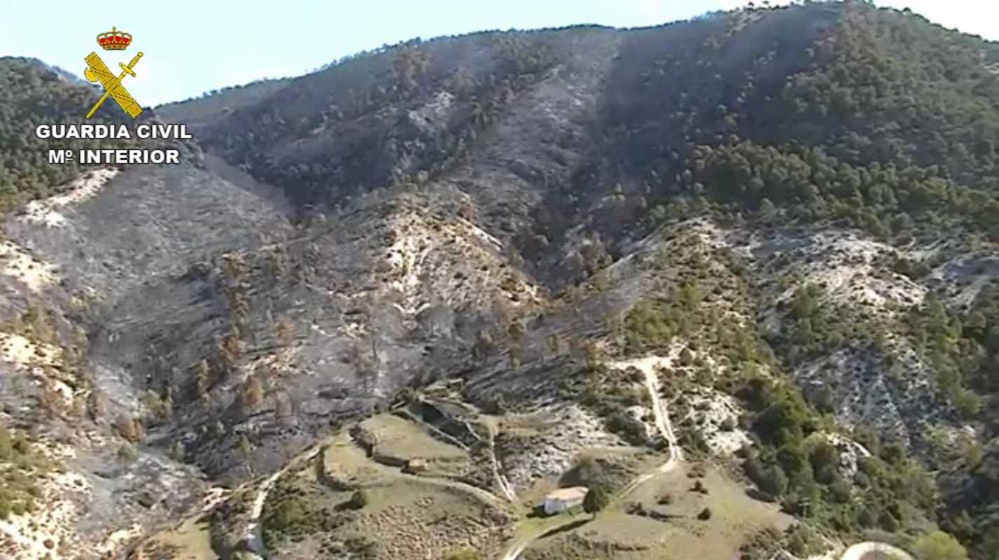 Incendio de Ocentejo, en Guadalajara.