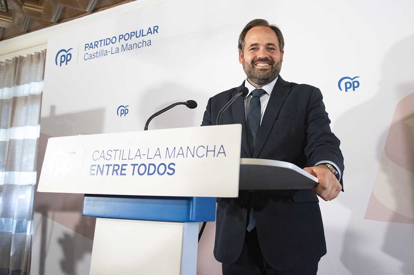 El presidente de Castilla-La Mancha, Paco Núñez. Foto: Rebeca Arango.