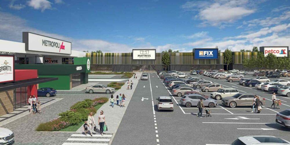 El nuevo parque comercial que se comienza a construir la semana que viene en el Señorío de Illescas. Foto: Martínez de Aspe Arquitectos.
