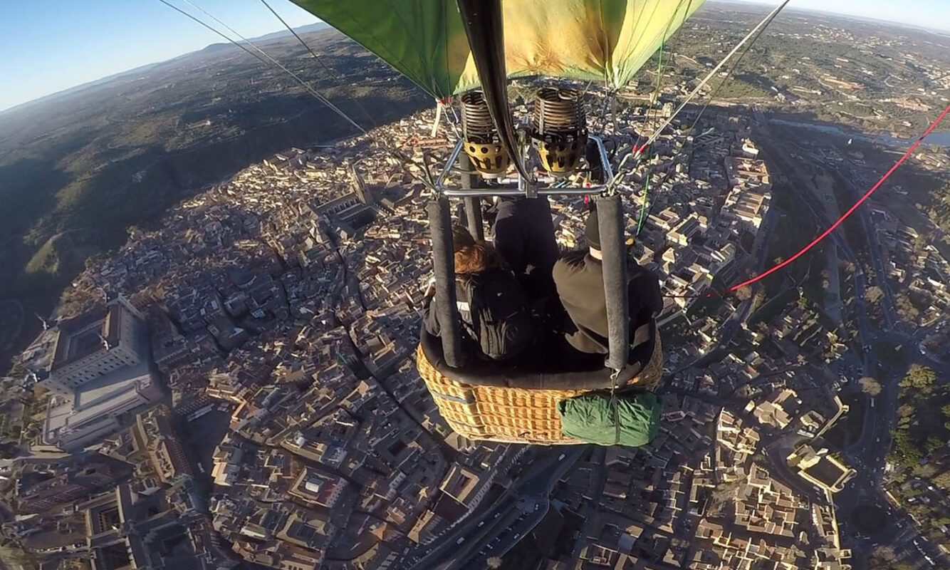 Imagen de un paseo en globo por Toledo.