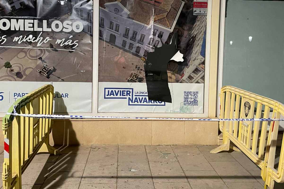 Actos vandálicos en la sede del PP de Tomelloso.