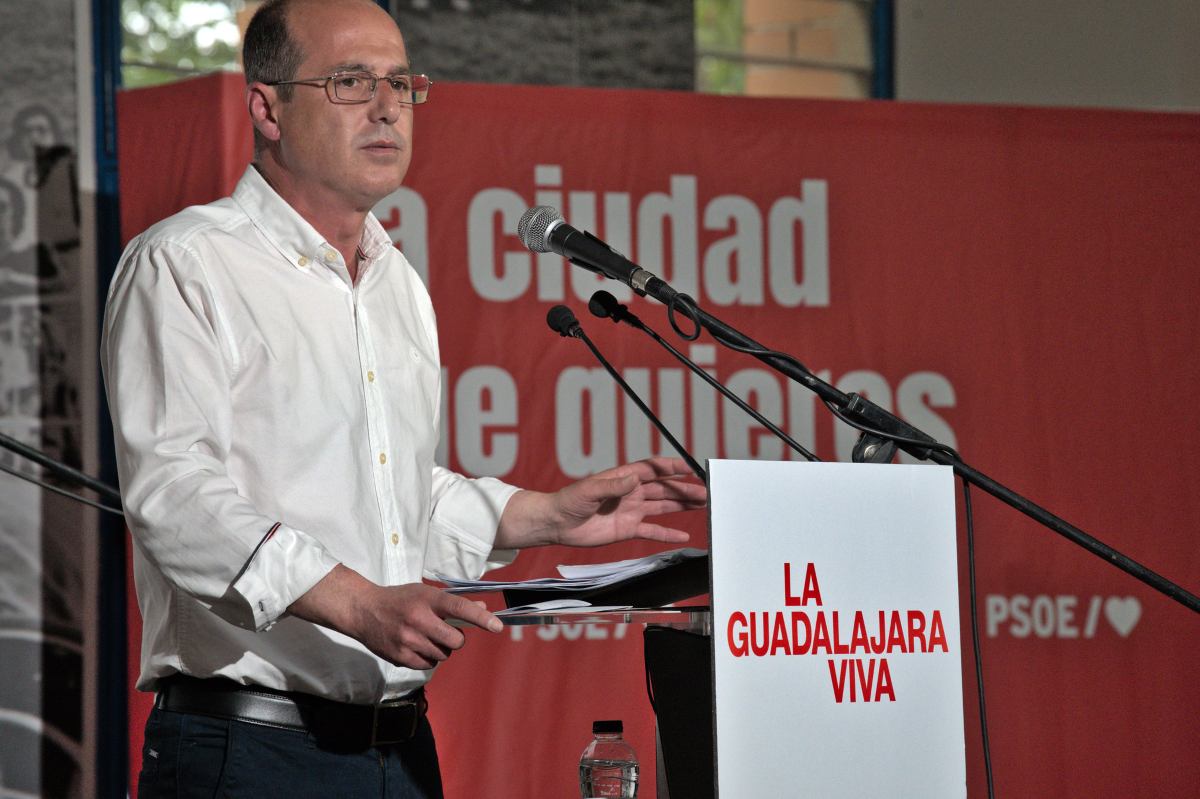 Alberto Rojo durante la campaña electoral