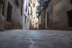 Los famosos toldos del Cospus de Toledo. Foto: Rebeca Arango.