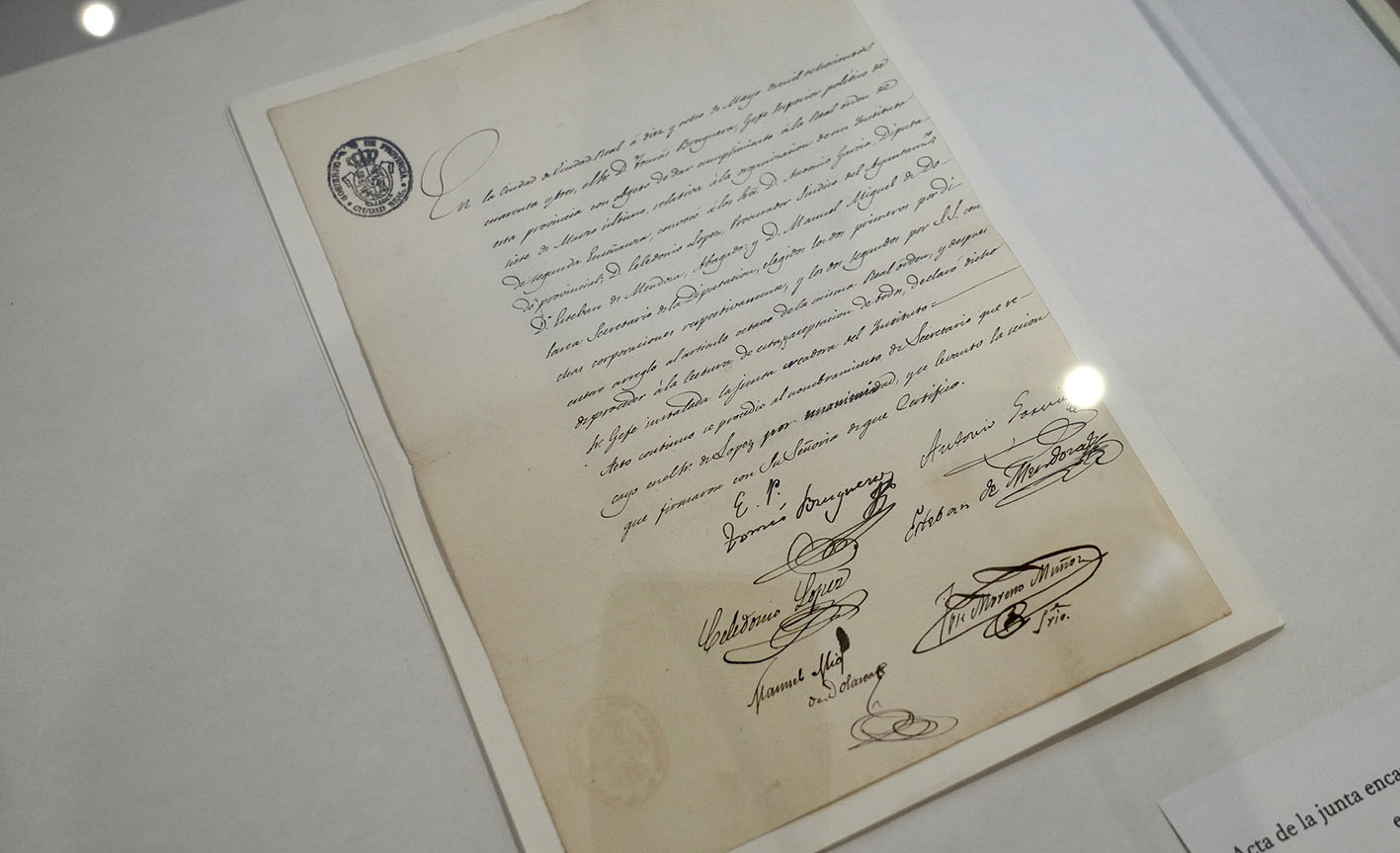 Este es el documento inédito de la constitución del primer instituto educativo en Ciudad Real.