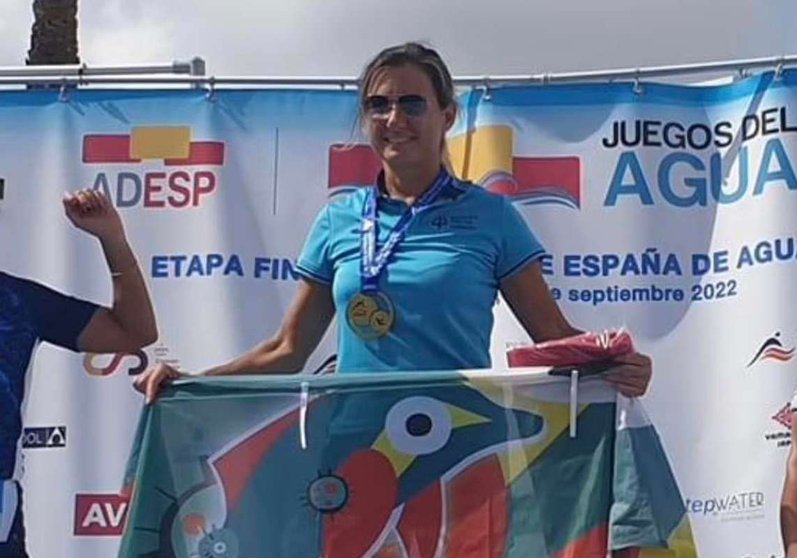 Nuria Arbona completó su gesta. Foto: CN Máster Torrijos.