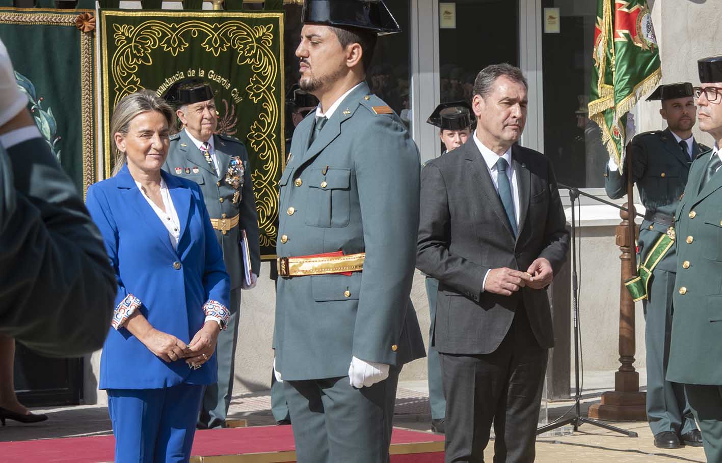 Milagros Tolón, durante el acto del 179 aniversario de la Guardia Civil. Foto: Rebeca Arango.