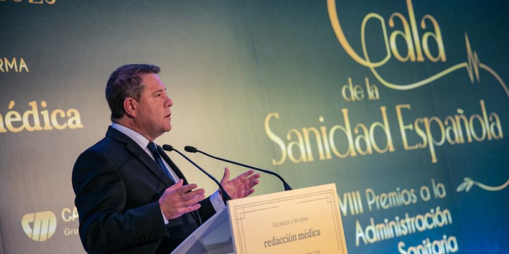El presidente de Castilla-La Mancha, Emiliano García-Page, asiste a la Gala de la Sanidad Española, organizada por ‘Redacción Médica’. (Fotos: D. Esteban González // JCCM).