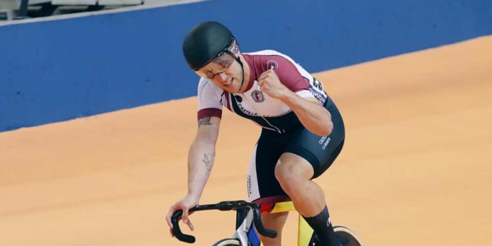 Pepe Moreno, flamante campeón de España de velocidad. Foto: Federación de Ciclismo de CLM.