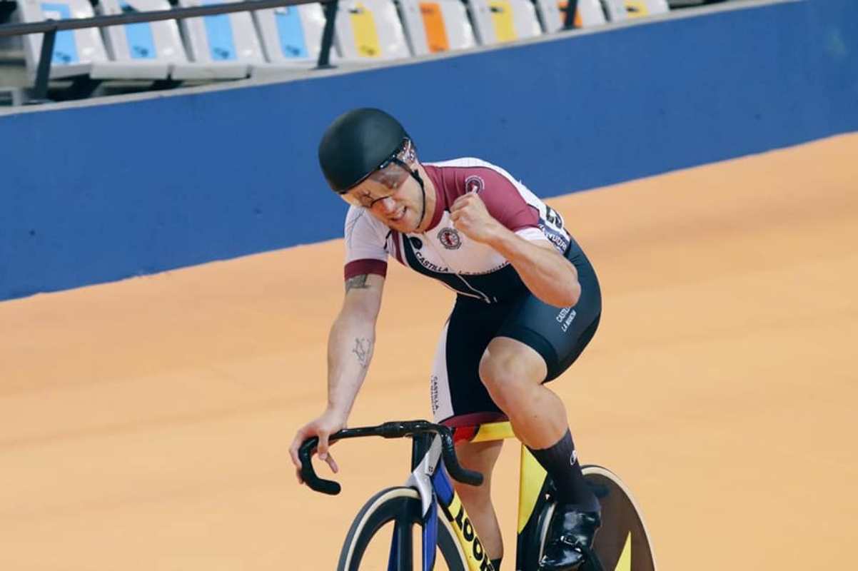 Pepe Moreno, flamante campeón de España de velocidad. Foto: Federación de Ciclismo de CLM.