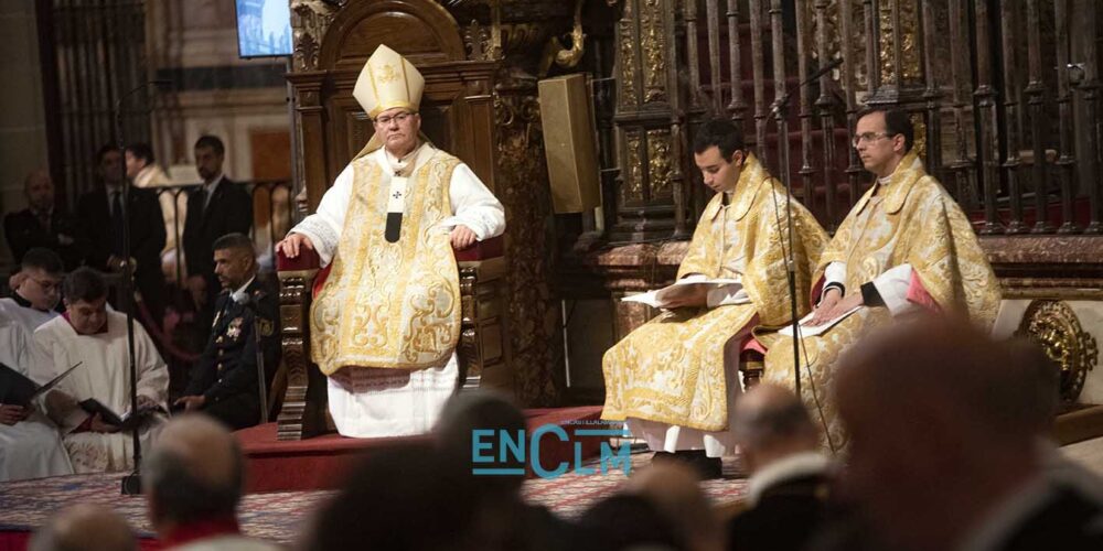 Francisco Cerro durante la misa del Corpus en la Catedral de Toledo