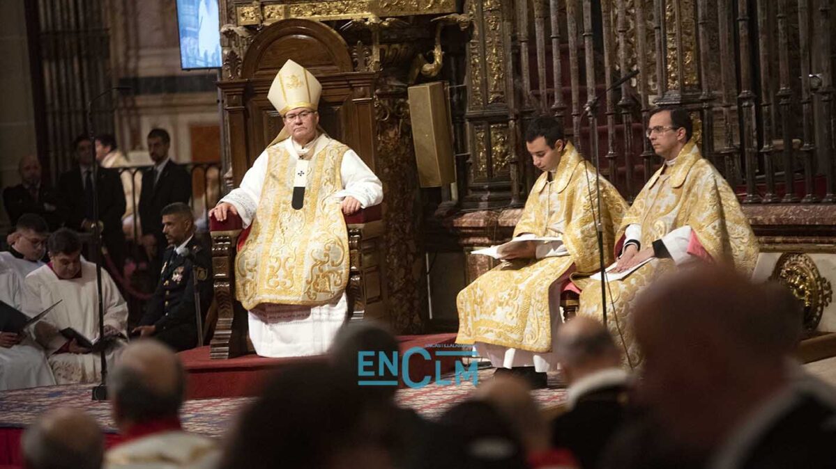 Francisco Cerro durante la misa del Corpus en la Catedral de Toledo