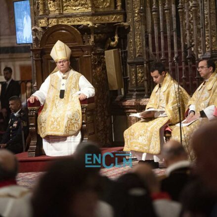 Francisco Cerro durante la misa del Corpus en la Catedral de Toledo